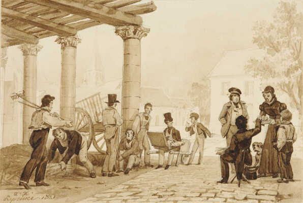 Лепренс Огюст-Хавьер. Русская жанровая сцена